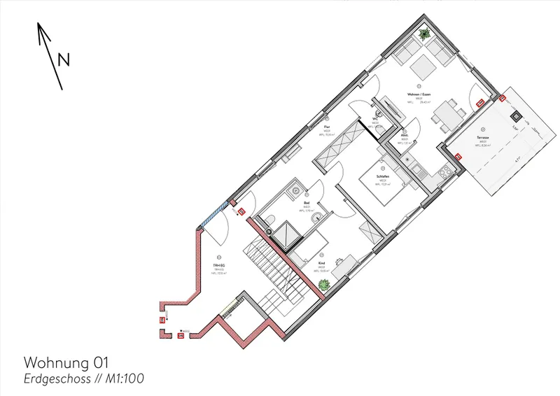Grundriss WE01