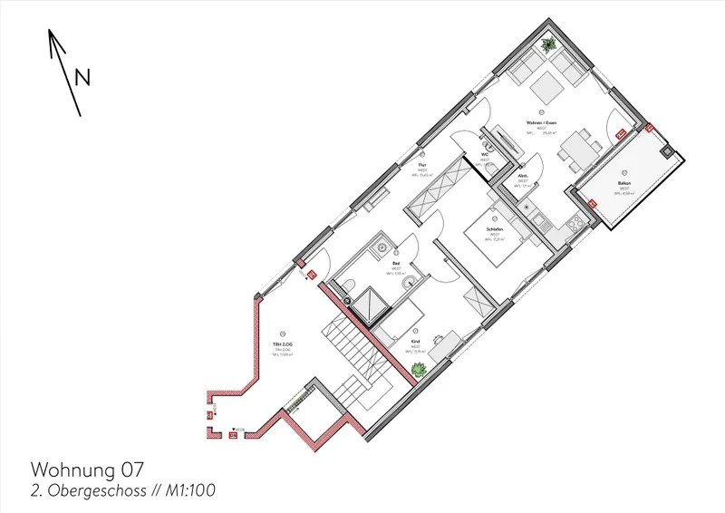 Grundriss WE07