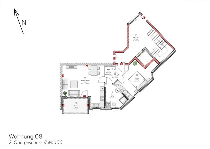 Grundriss WE08