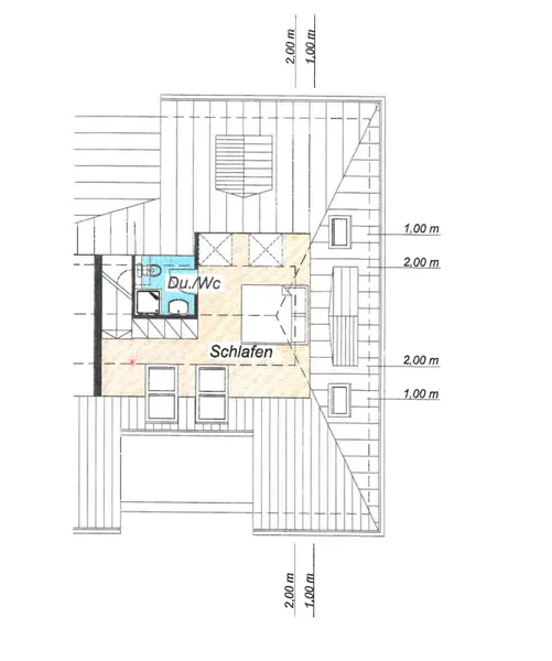 Grundriss Spitzboden