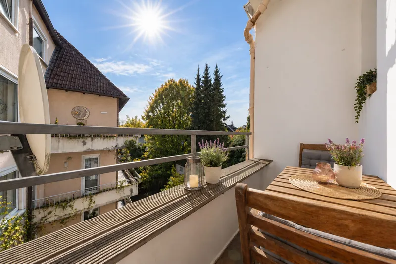 Spätsommer auf dem Stadtbalkon