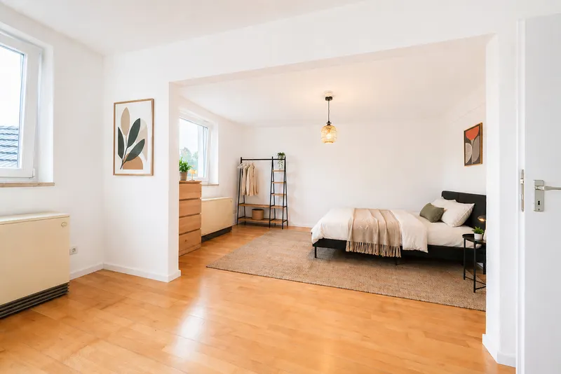 Dekobeispiel Wohn-/Schlafzimmer 