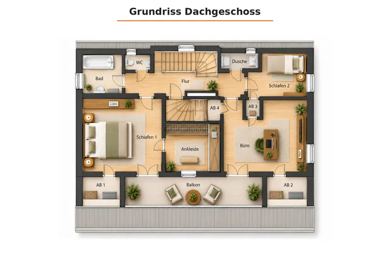 Grundriss Obergeschoss