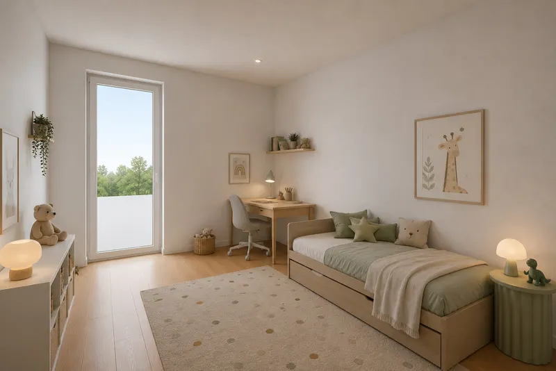 KI generiertes Kinderzimmer