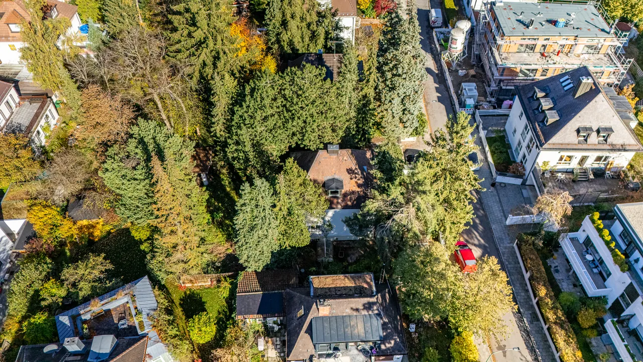 Grundstück von oben