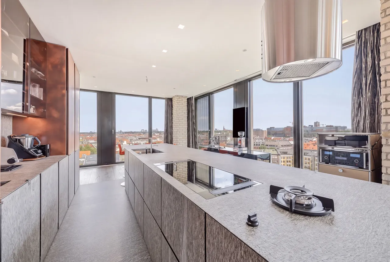 kochen mit gigantischen Blicken über München