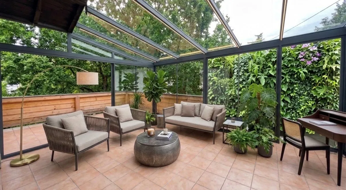 Terrasse möbliert