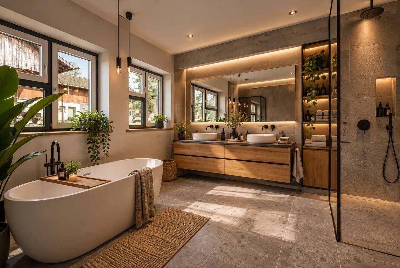 Badezimmer visualisiert