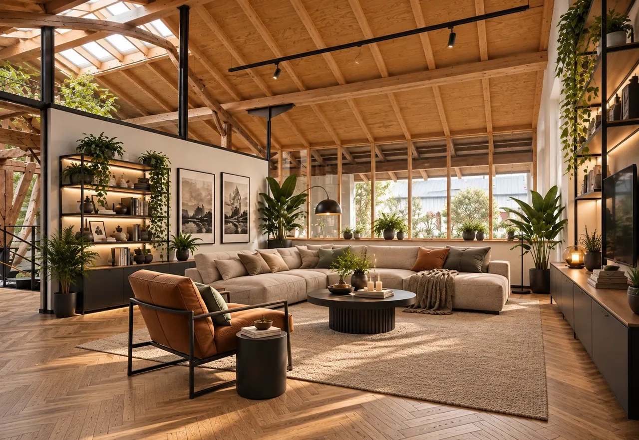 Wohnzimmer visualisiert
