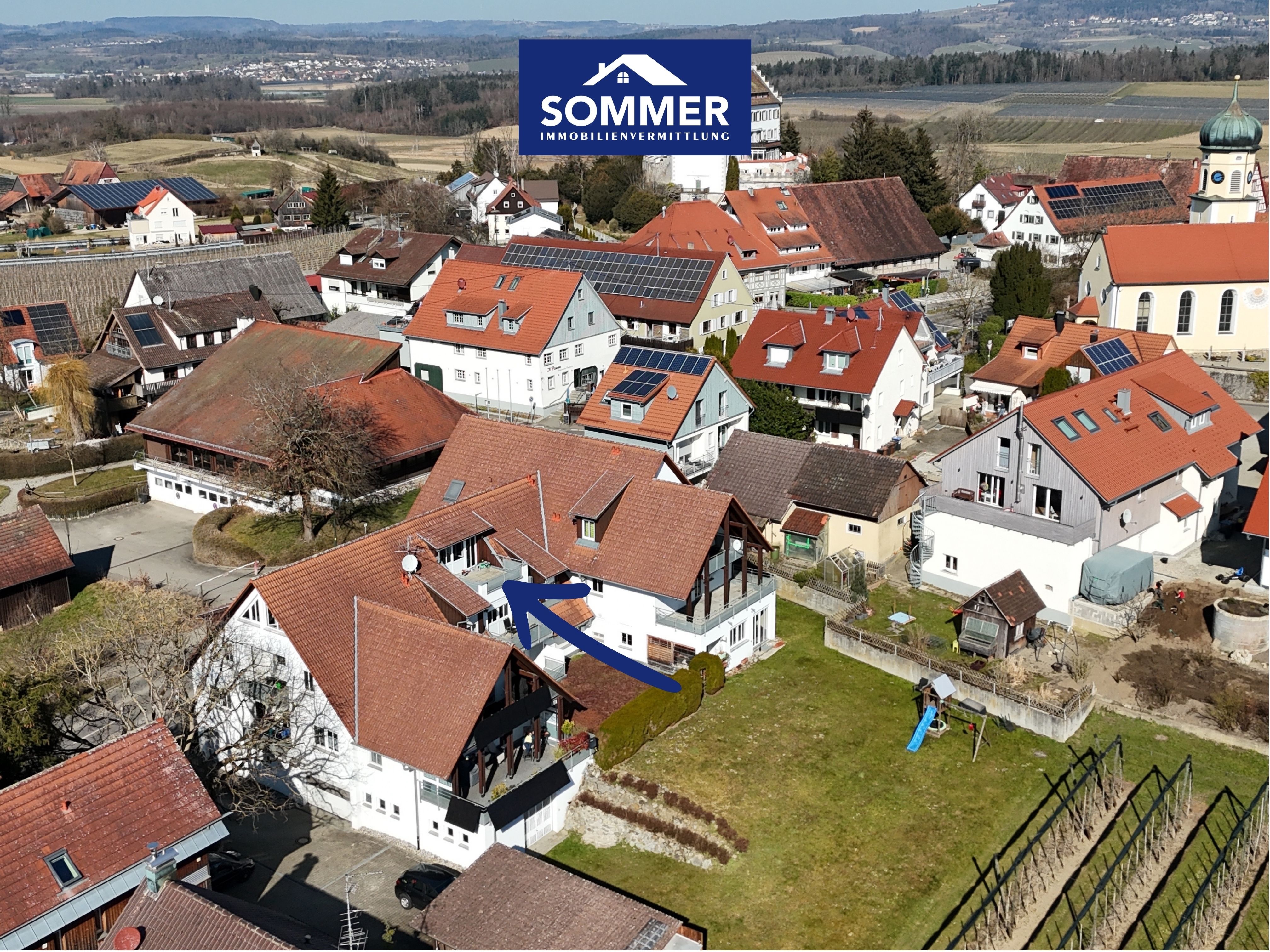 Drohnenansicht: Zentral in Ittendorf