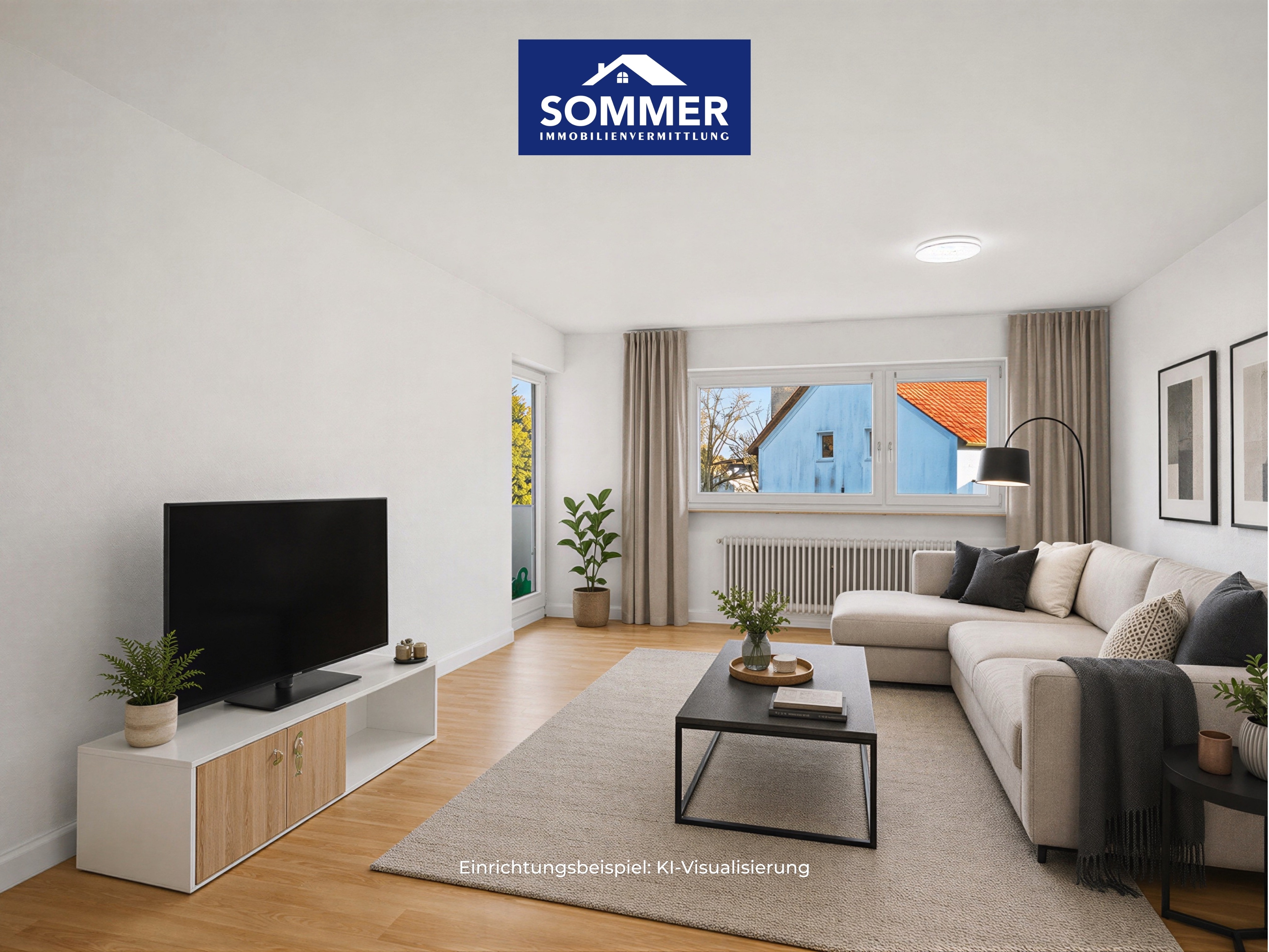 Wohnzimmer (KI Visualisierung)