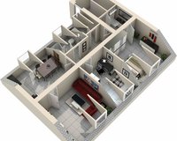 3D-Ansicht Wohnung