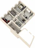 Grundrissskizze-3D, 2. Obergeschoss 