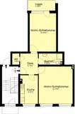Grundrissskizze Wohnung Erdgeschoss