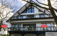 Balkonansicht vom Garten aus