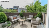 Balkon mit KiI-Dekoriert