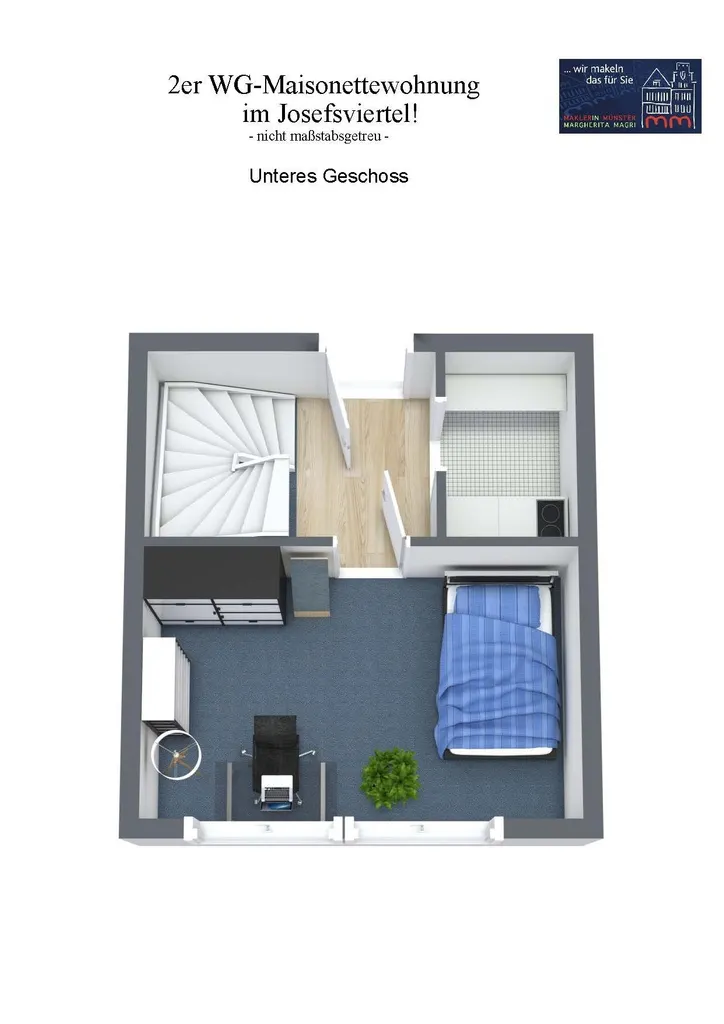 Wohnung zur Miete in Münster - Photo 1