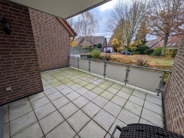 Balkon mit Gartenblick