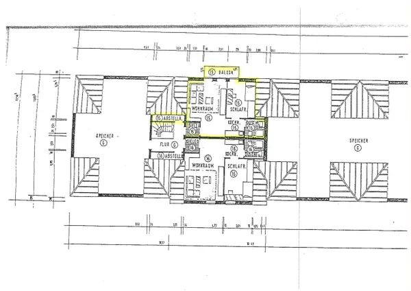 Grundriss Whg. mit Balkon
