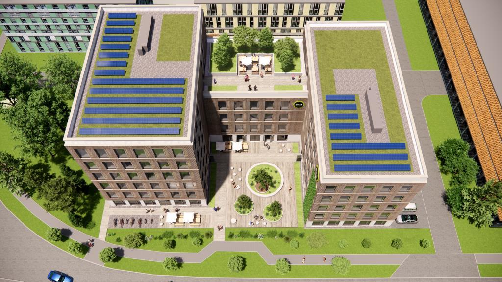 Projektiertes Grundstück Büro/Hotel