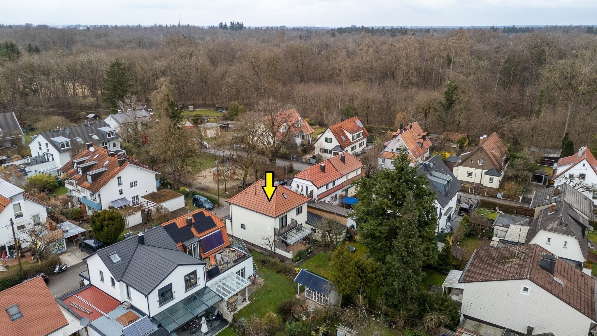 Sicht auf das Haus