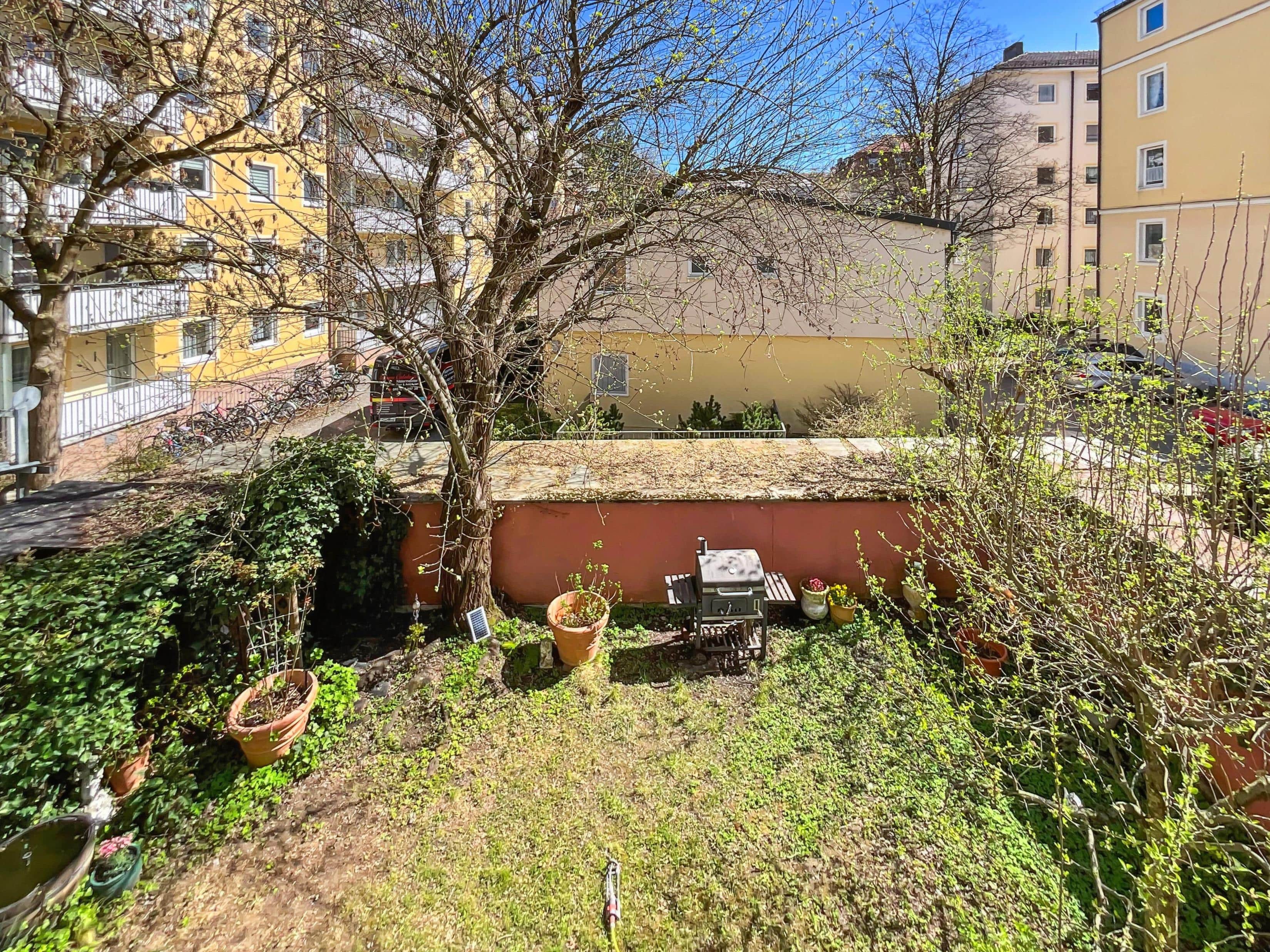 Blick vom Balkon