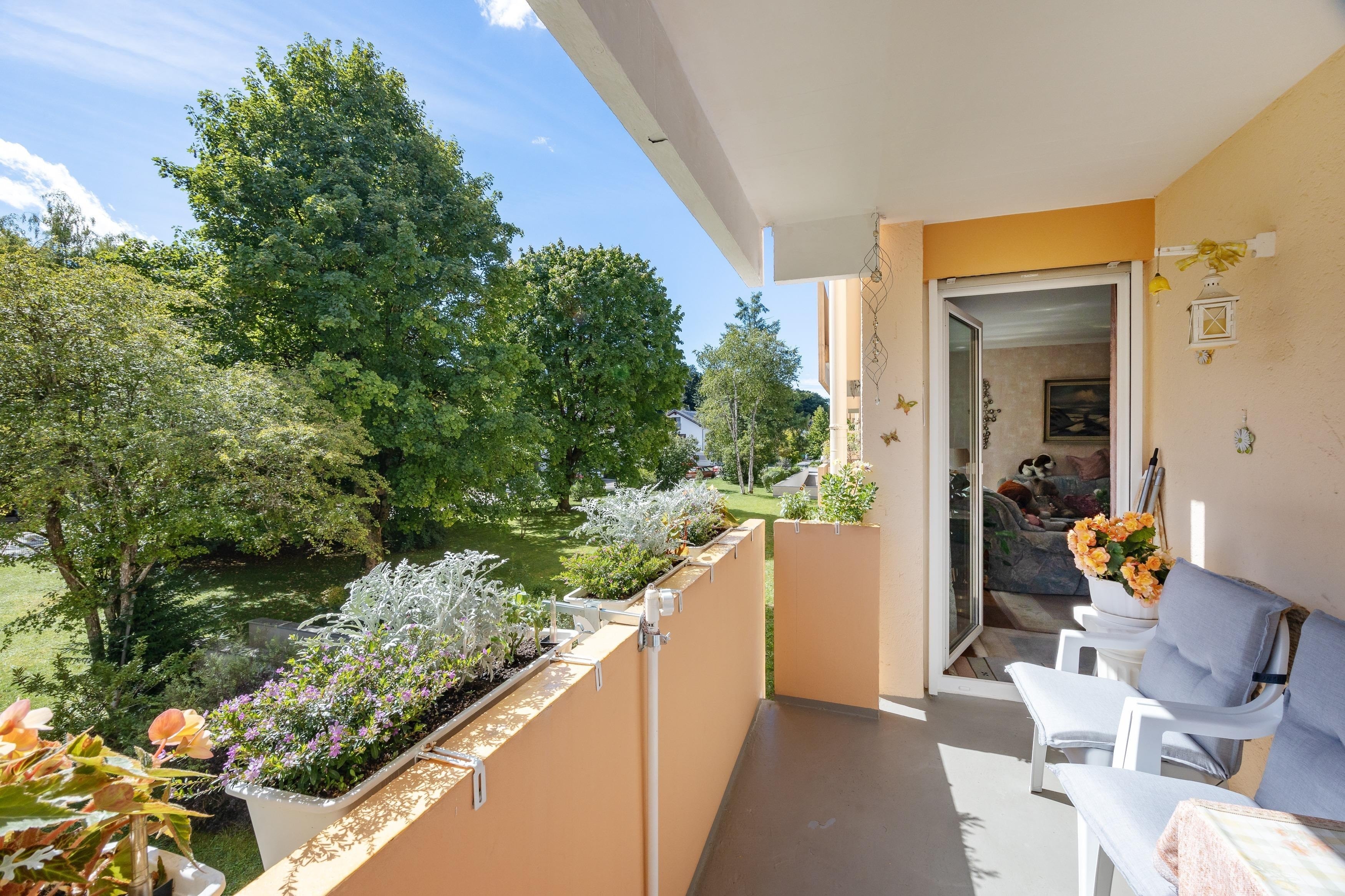 Balkon in Südausrichtung
