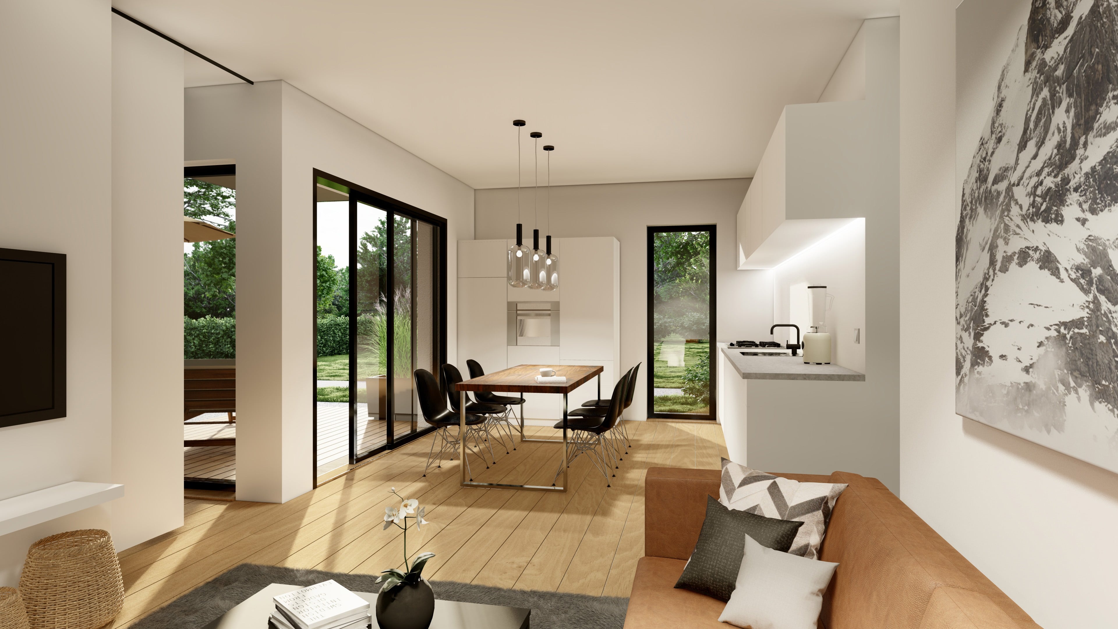 Wohn- & Kochbereich Erdgeschoss