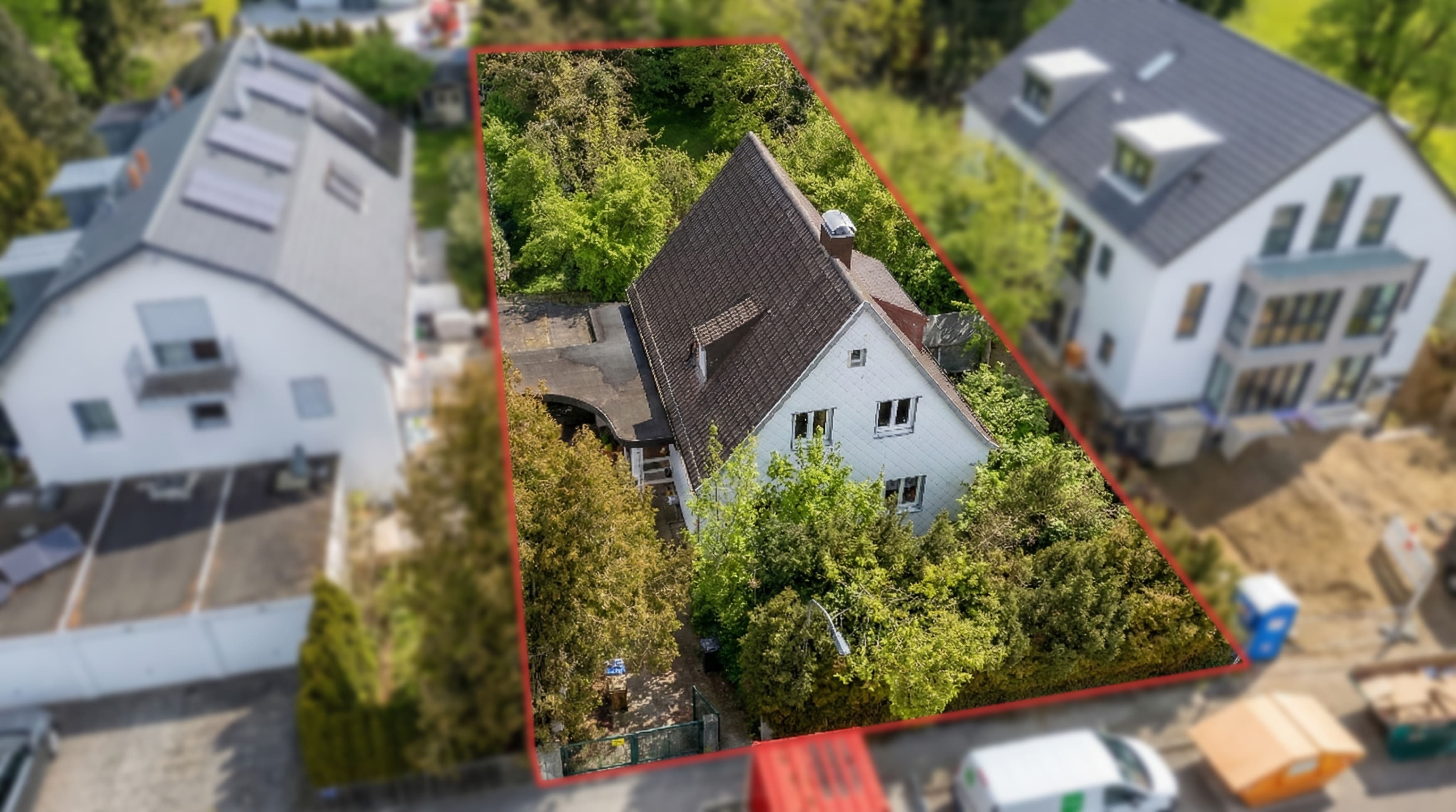 Grundstück von oben