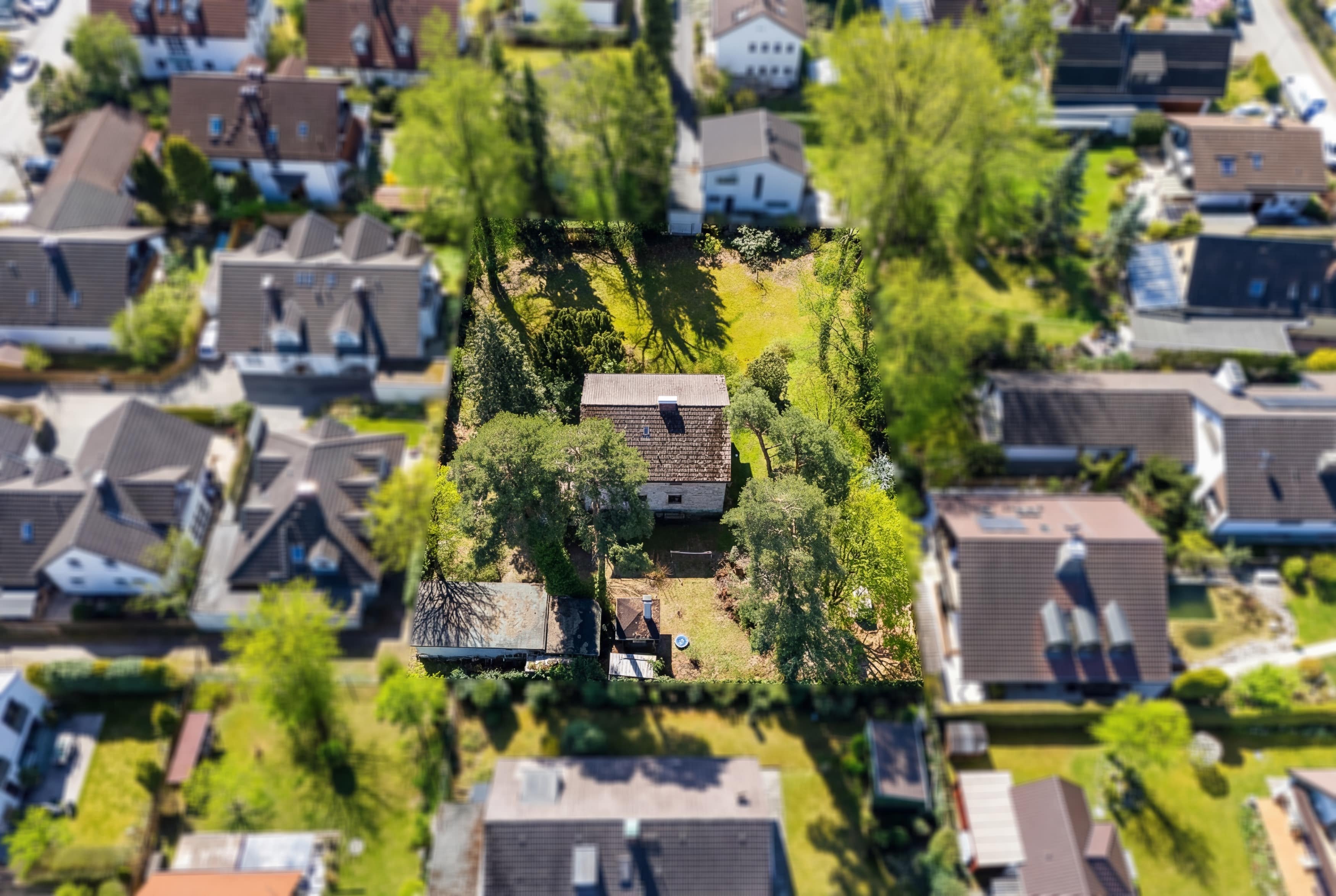 Vogelperspektive Grundstück