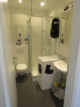 Blick ins Badezimmer
