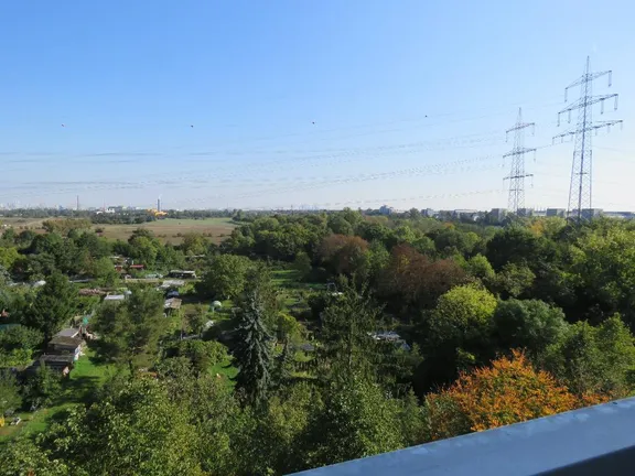 Blick vom Balkon ...