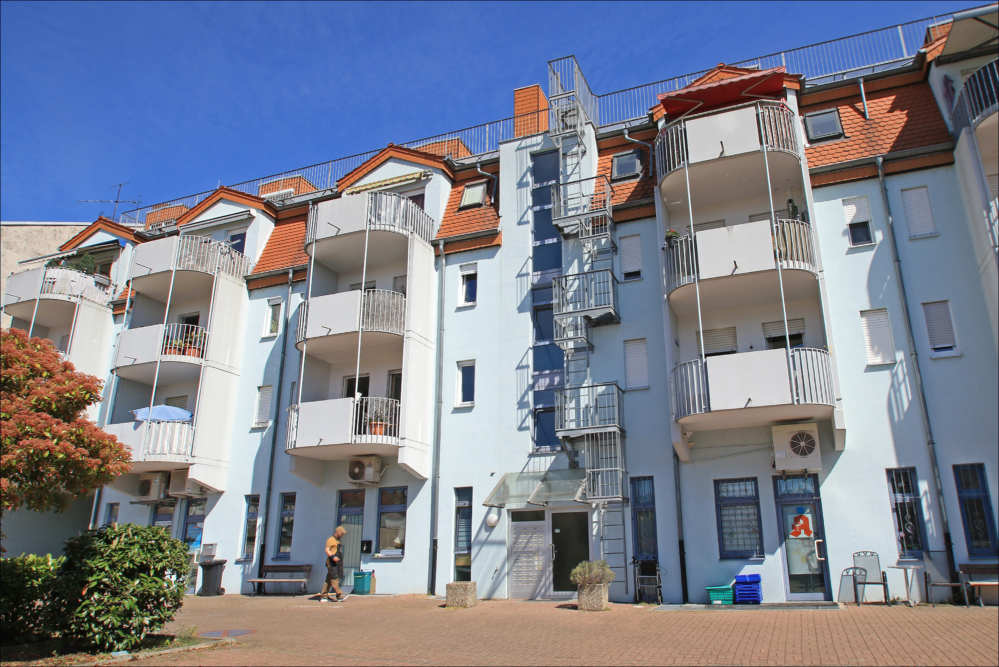 Fassade Rückansicht des Wohnhauses