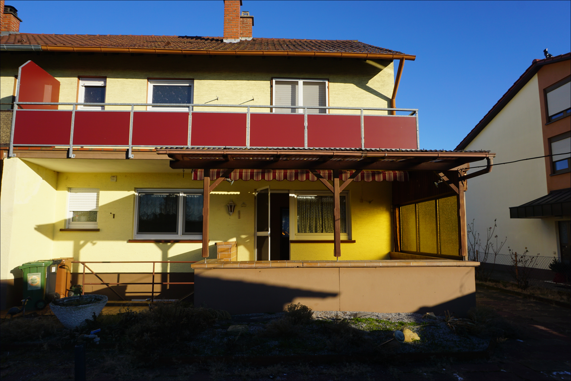 Rückansicht des Hauses (Südseite)