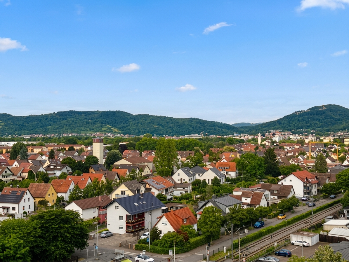 Tolle Fernsicht aus dem 9.OG