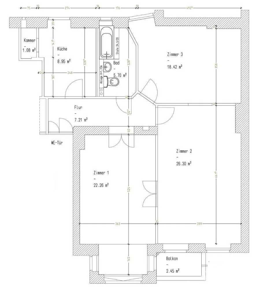 Schöne 3-Zimmer-Wohnung in Charlottenburg, Berlin, möbliert - Photo 4