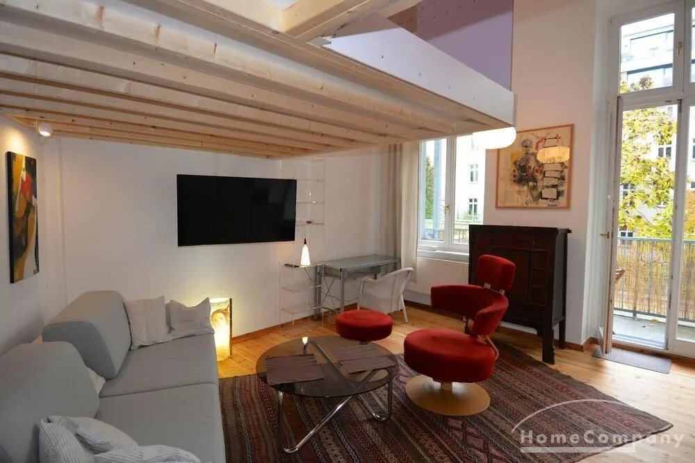 Gemütliche Ein-Zimmer Altbauwohnung mit Balkon in Berlin Mitte, Nähe Oranienburger Tor, möbliert - Foto 1