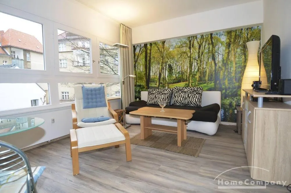 Ruhige, helle 1-Zimmer-Wohnung in Berlin Steglitz, möbliert - Foto 1