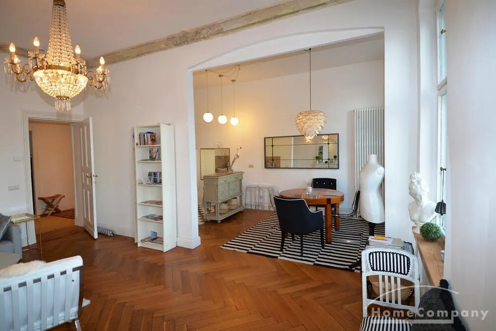 Hochwertige und stilsichere Altbauwohnung in Moabit, möbliert - Foto 4