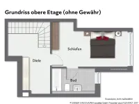 Grundriss obere Etage