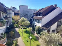 Grüne Aussicht vom Balkon