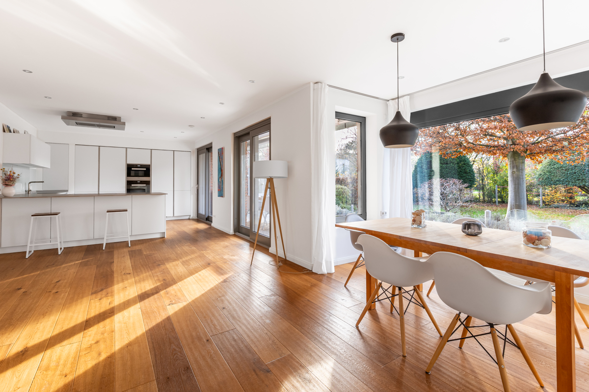 Blick aus dem Wohnzimmer 