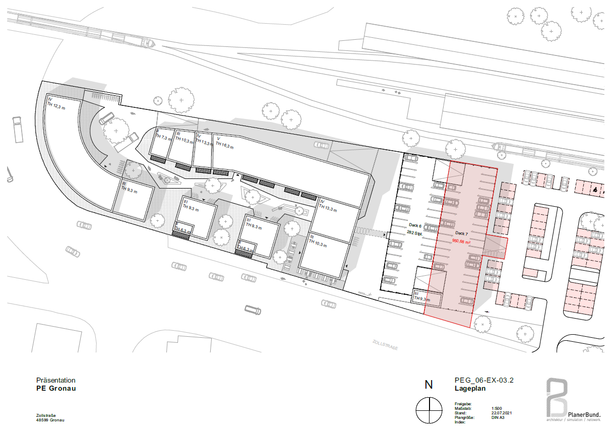 Lageplan II + Planentwurf Zollstraße