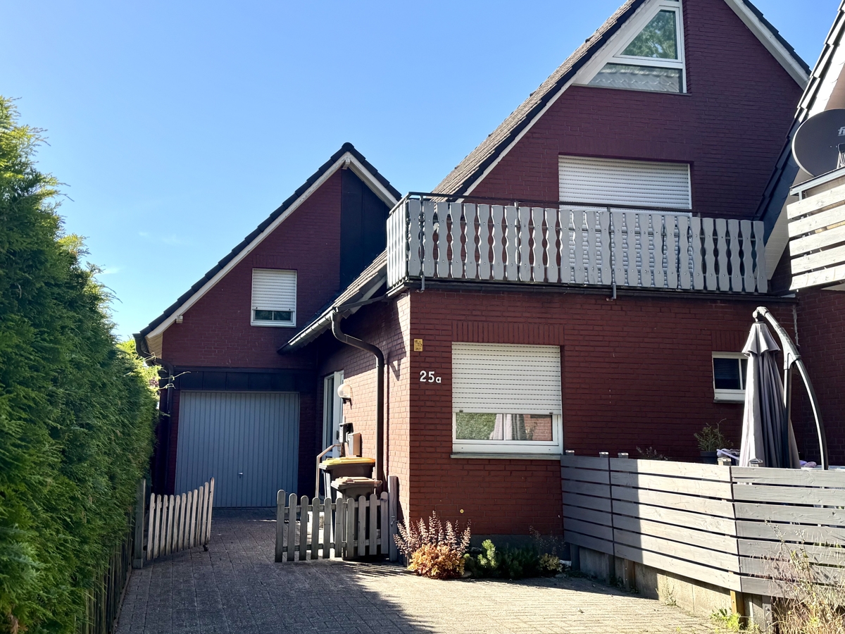 Blick auf die Erdgeschosswohnung