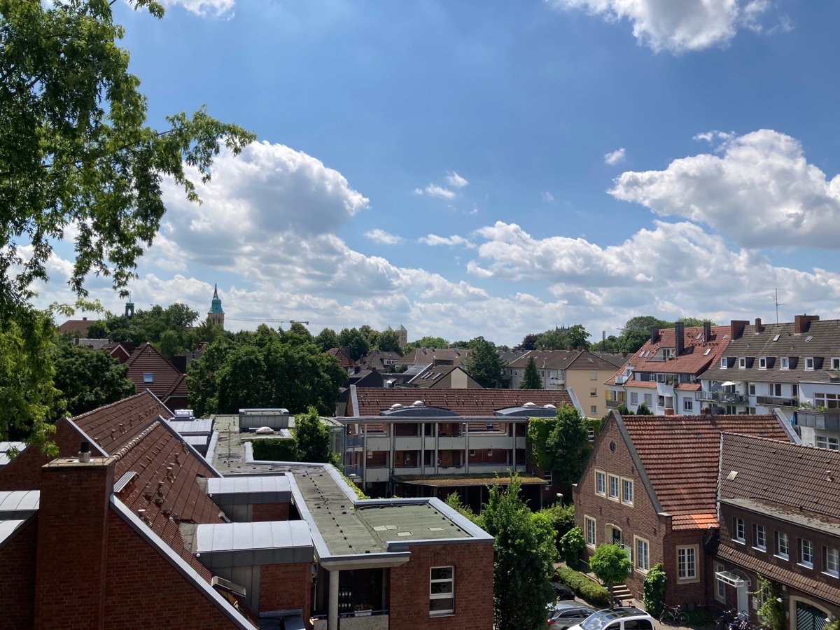 Blick vom Wohnzimmer