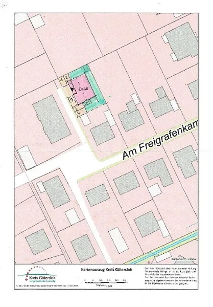 Wiedenbrück/Baugrundstück in zweiter Reihe!