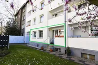 Gartenansicht der Wohnung
