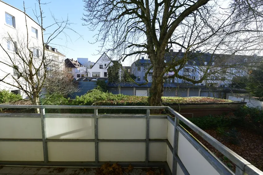 Blick vom Balkon