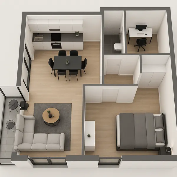 Exklusive 3 Zim -Penthouse Ihr neues Eigentum ab 2027 in 65936 Frankfurt