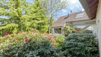 grüner Terrassenbereich